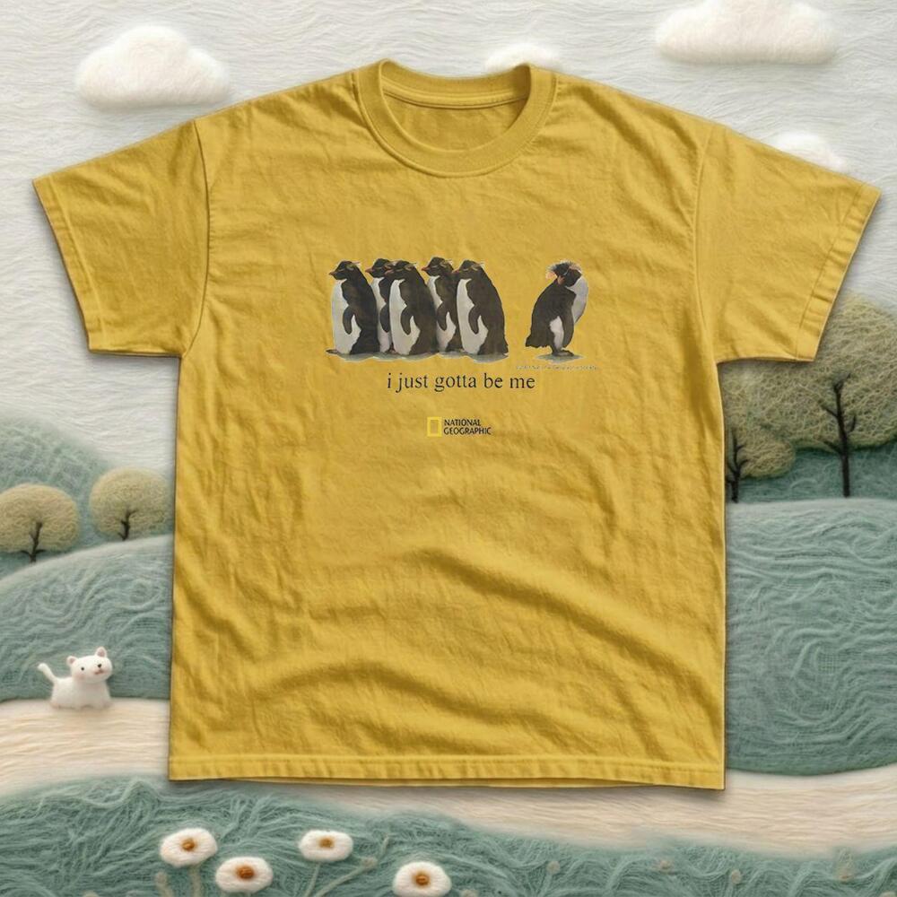 National Geographic Penguins Gildan Cotton T Shirt